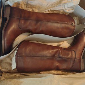FRYE BOOTS W 7.5M Cognac